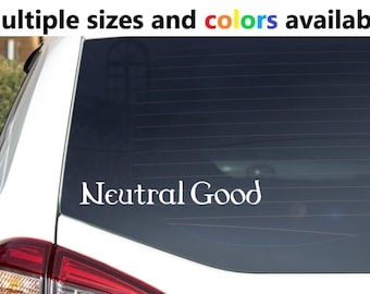 Pegatina/calcomanía de vinilo de alineación correcta neutral - Disponible en varios tamaños y colores - Envío gratuito con seguimiento