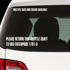 Personalized Star Trek Inspired LCARS Lettering Vinyl Sticker / Decal - Four styles to choose from