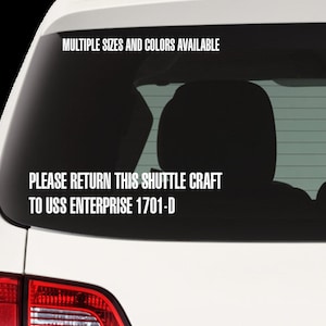 Personalized Star Trek Inspired LCARS Lettering Vinyl Sticker / Decal - Four styles to choose from