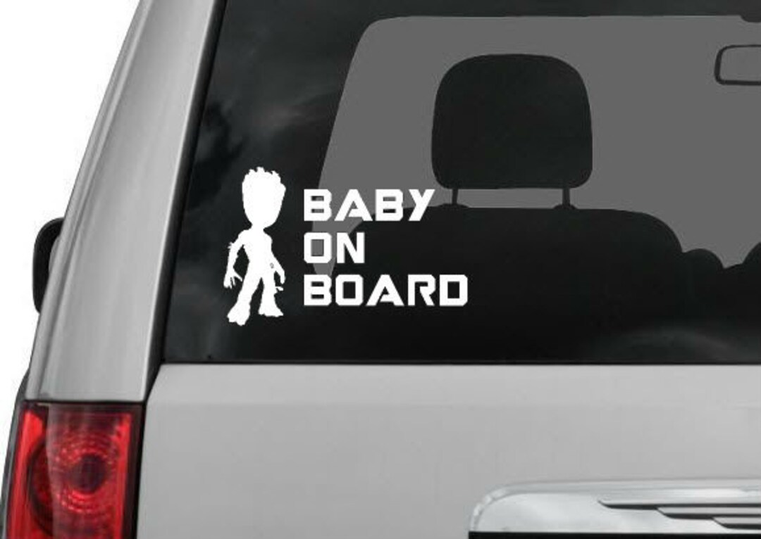 Baby Groot Baby on Board Decal / Sticker Etsy
