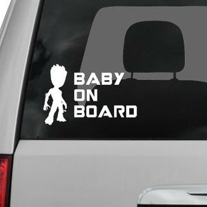 Baby Groot Baby On Board Décalcomanie / Autocollant