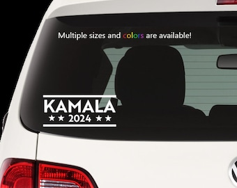 Calcomanía/pegatina/etiqueta de vinilo para ventana de Kamala Harris 2024 - Harris Walz 2024