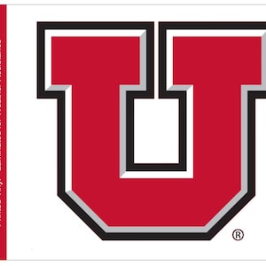 University of Utah Block U-logo auto achterruit sticker/sticker