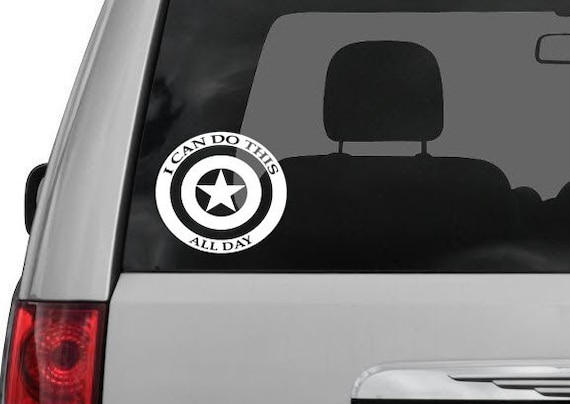 Captain america sale car decal