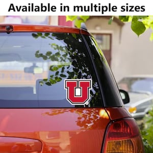 University of Utah Block U-vinylsticker – verkrijgbaar in meerdere maten en kleuren – gratis verzending en tracking! - Officieel gelicentieerd