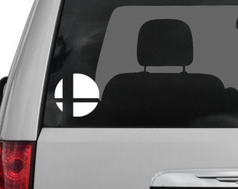 Calcomanía / pegatina / etiqueta del logotipo de Super Smash Bros