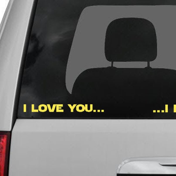 I Love You...  ...I Know Decal / Sticker