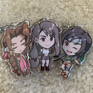 Final Fantasy 7 Charms (Tifa, Aerith, Yuffie)