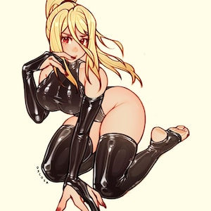 Samus (Metroid) stickers Goth Latex vers