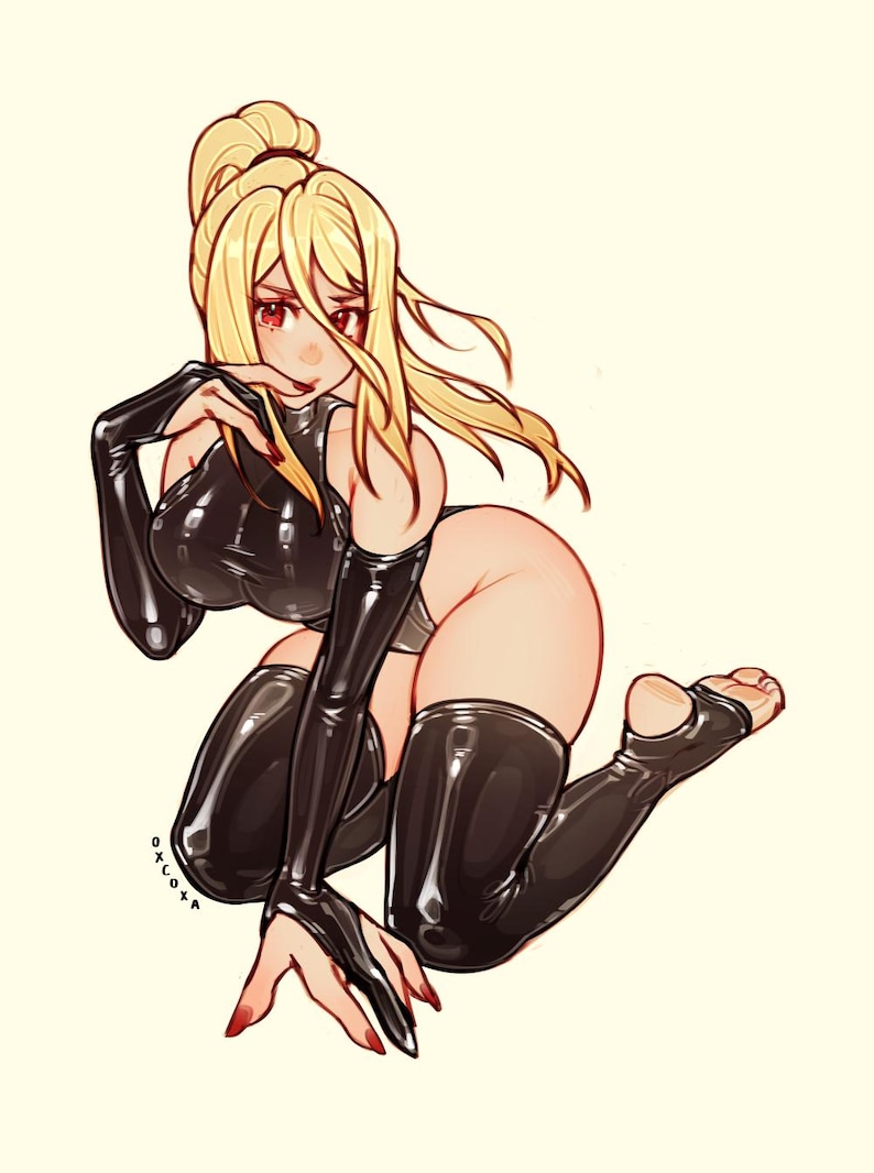 Samus (Metroid) stickers Goth Latex vers