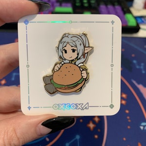 Frieren Burger Enamel Pin
