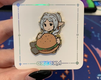 Frieren Burger Enamel Pin