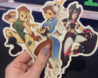 Street Fighter (Chun-Li, Han Juri, Cammy White, Manon) Stickers