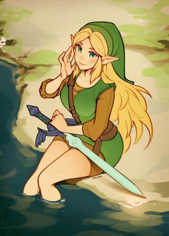 Zelda as Link Prints 