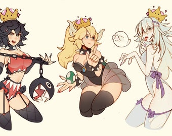 Super Crown Girls Stickers