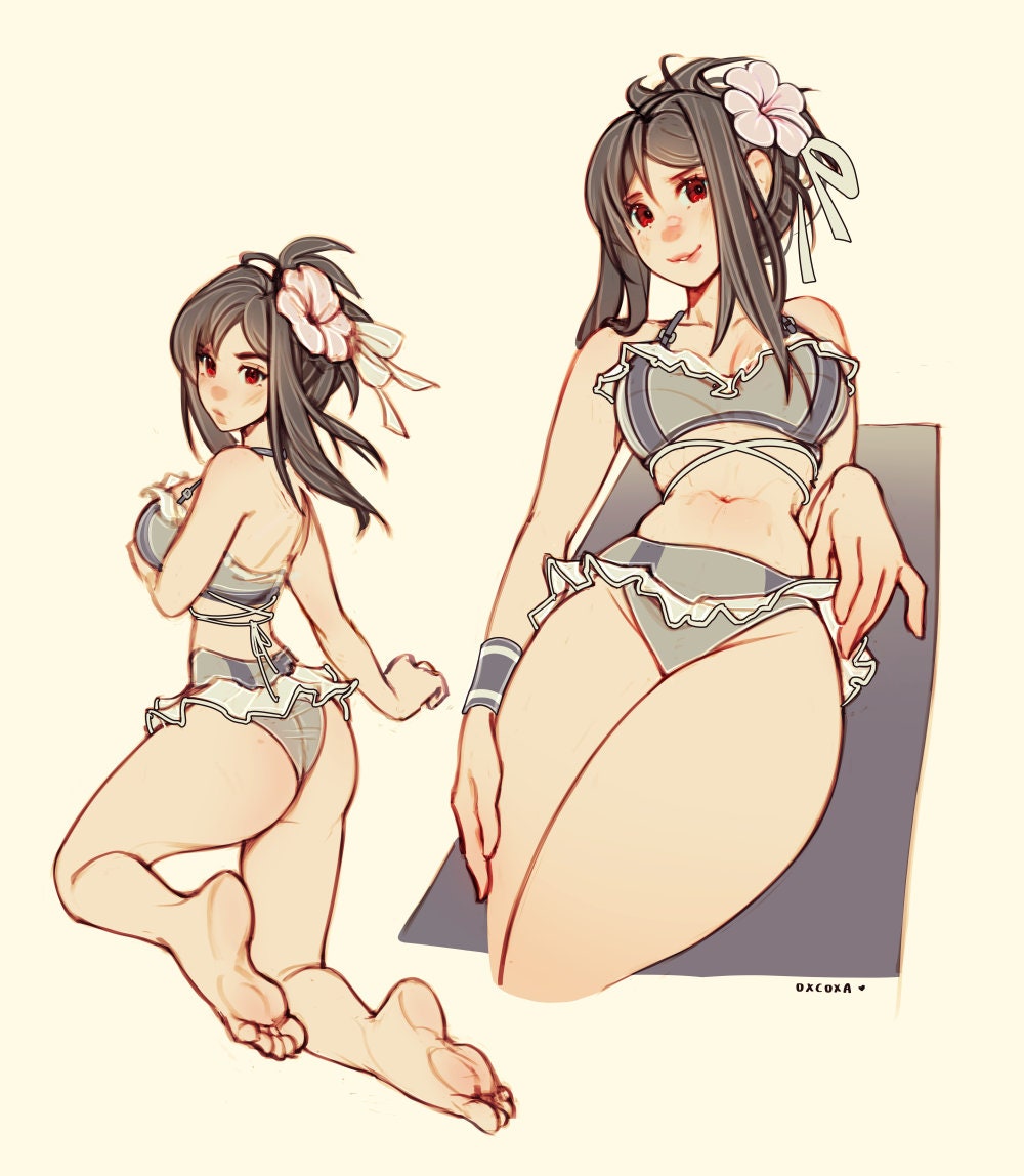 Tifa Swimsuit Sticker Set (pre-order)