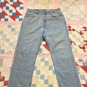 Vintage 80s Levis 505 Light Wash Denim Jeans 32 waist