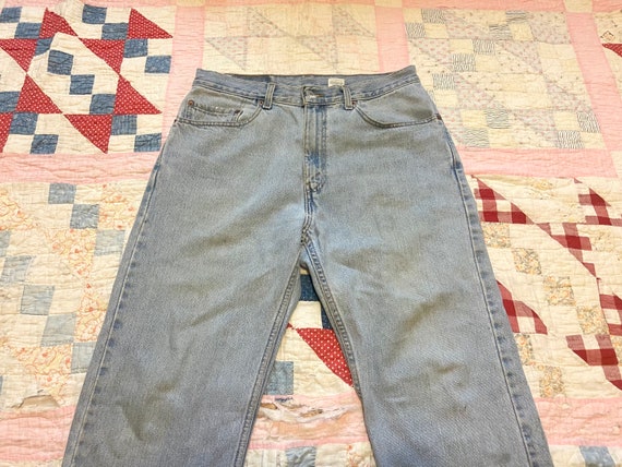 Vintage 80s Levis 505 Light Wash Denim Jeans 32 w… - image 3