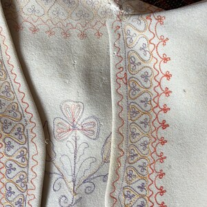 1940s Folk Art Embroidered Dress Jacket Set | XS/S
