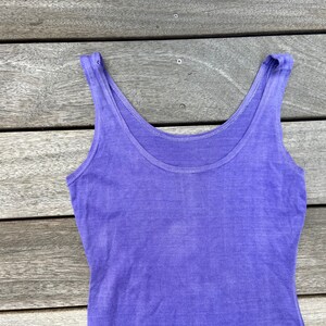 Antique 20s 30s purple cotton faded swimsuit one piece bathing suit image 3