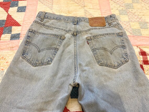 Vintage 80s Levis 505 Light Wash Denim Jeans 32 w… - image 5