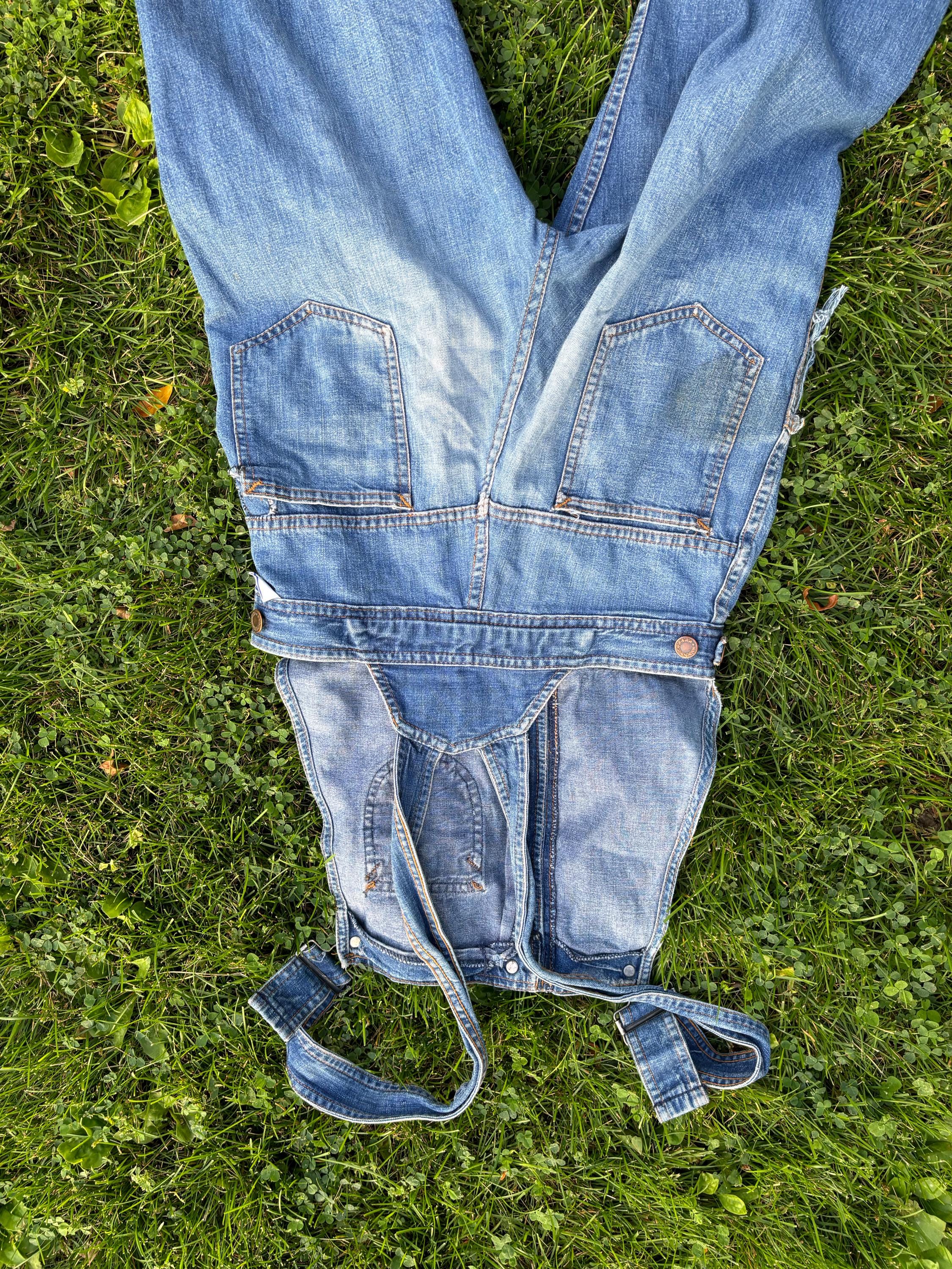 Vintage 70s Denim Flared Button Down Jumpsuit Overalls Vintage 70s Denim Flared Button Down Jumpsuit Overalls
