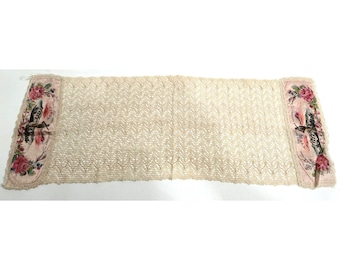 Vintage Lace Table Runner Fort Knox Decorative Dresser Scarf | 33"L x 12" W