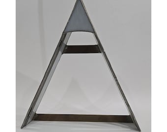 Decoraciones triangulares de vitrales contemporáneos / Hechos a mano OOAK / Envío gratuito