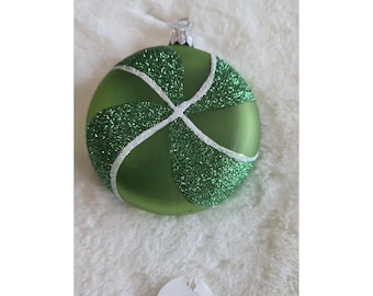 Adorno de molinillo con remolino de caramelo de menta verde de Dept 56