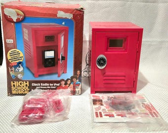 Disney High School Musical Locker Alarm Clock Radio iPod Dock HS300AI Rare Vintage