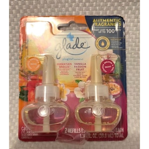 Glade Plugins Navullingen Geurolie Hawaiian Breeze & Vanille Passievrucht 2-pack