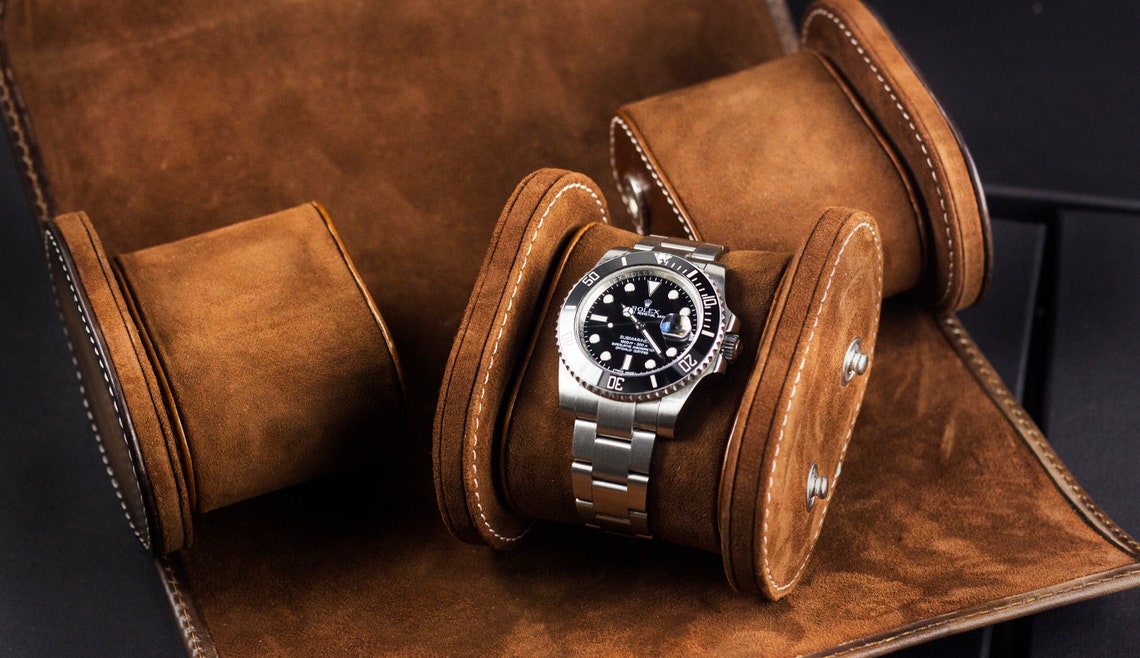 watch case travel leather