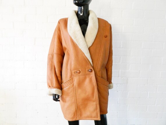1980s leather coat / leather jacket ladies / vinta