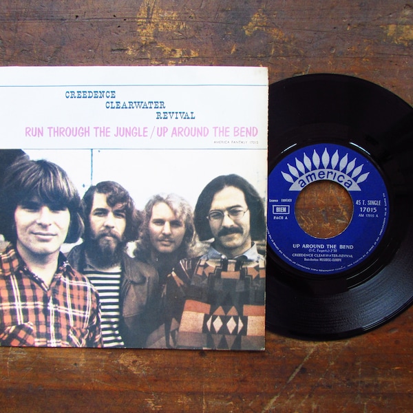 Vinyl Creedence Clearwater Revival Run Through The Jungle / Musik / Vintage Schallplatte Single / 70er Vinyl Rock