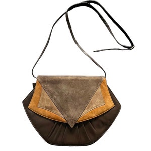 70s Tasche Linea Max Leder Braun / vintage Schultertasche Italy / 70er Umhängetasche / Ledertasche Braun