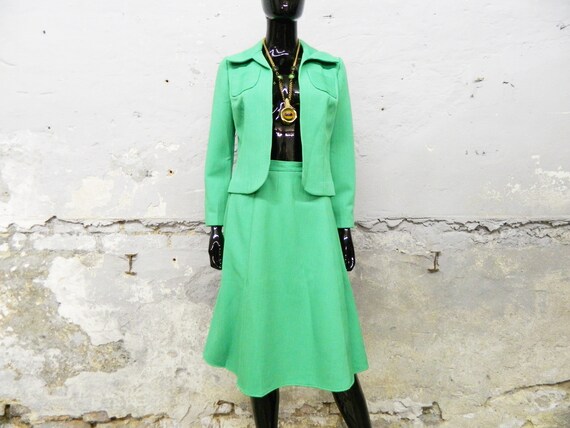 1970s jacket and skirt / vintage costume / women's