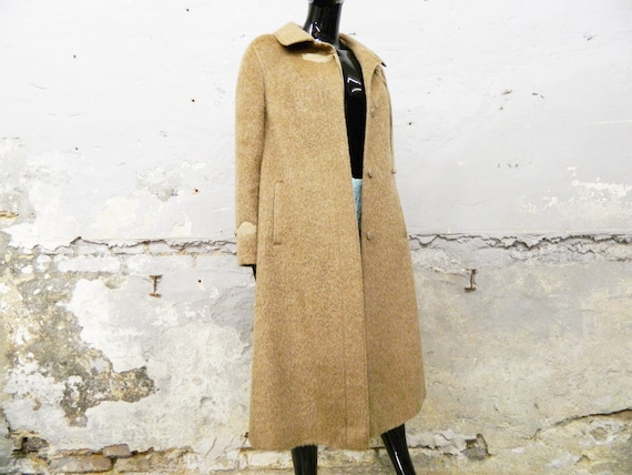1970s coat brown / vintage coat / winter coat / co