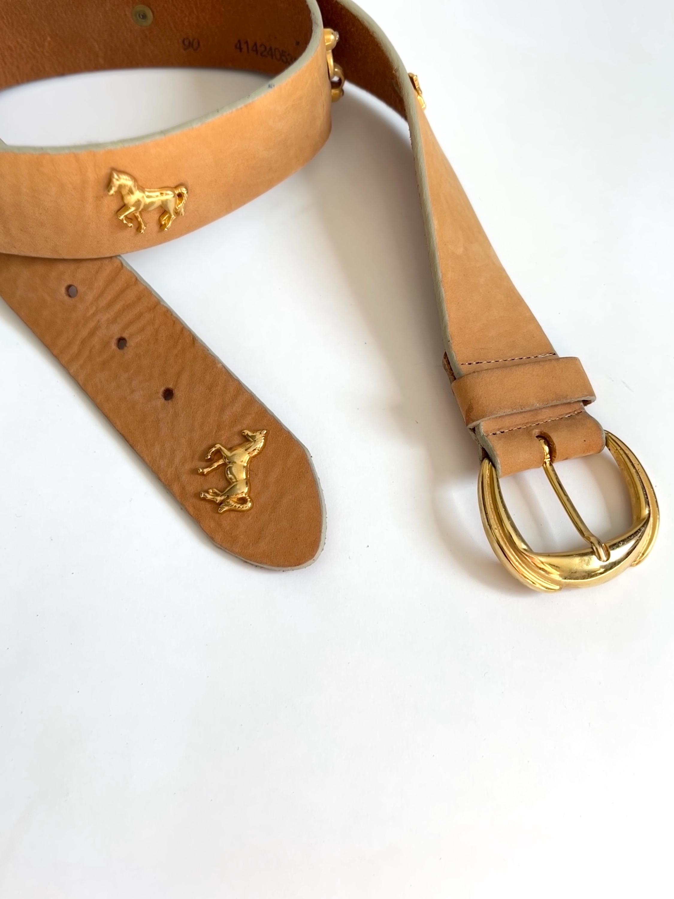 ,Vintage Y2K, real full grain 100%,  genuine brown leather women’s belt .size S Y2k Belt Brown - Etsy main image 4