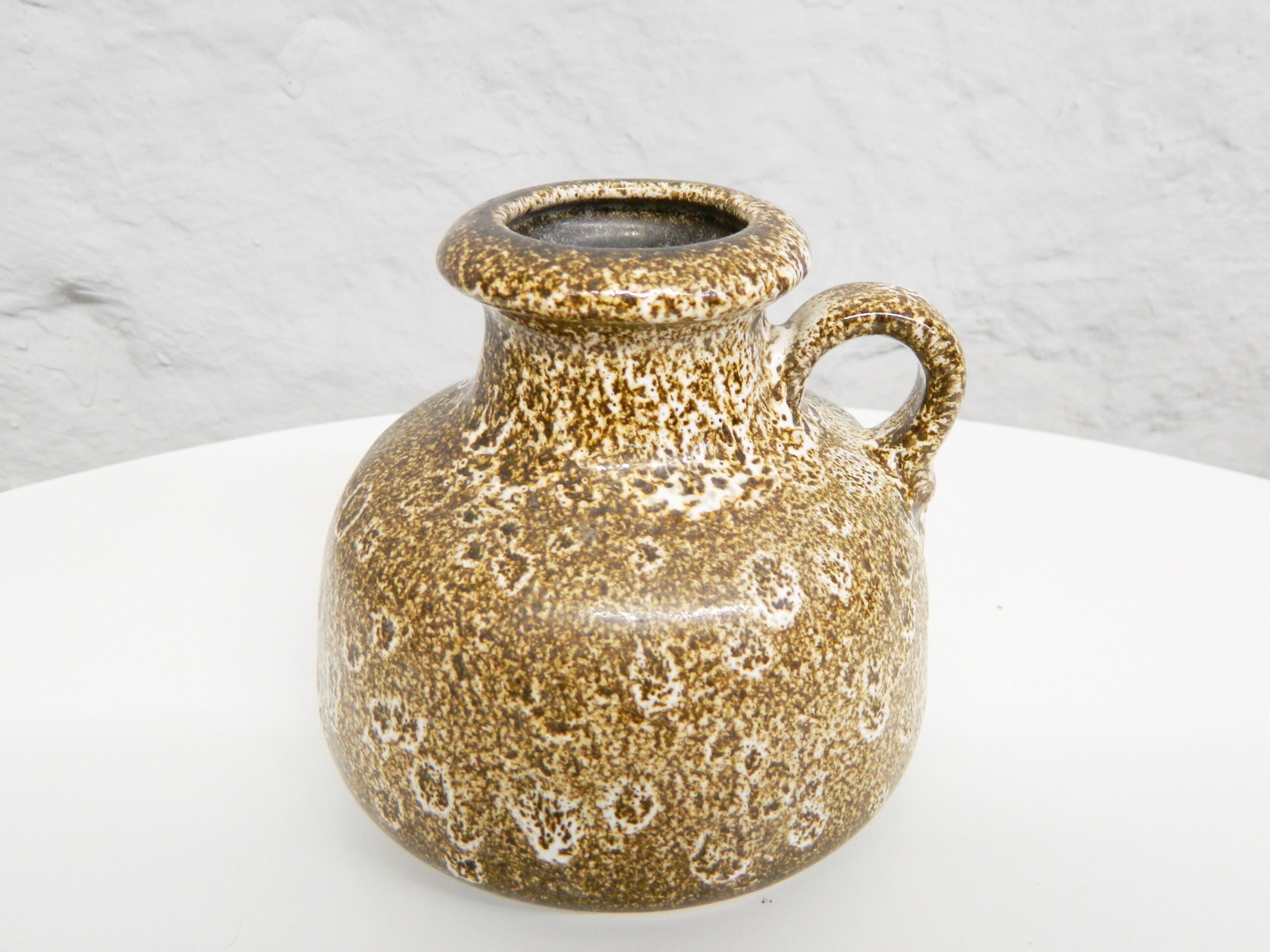 Henkelvase / Vase Scheurich 1960s / Vase braun Keramik / 60er Etsy 日本