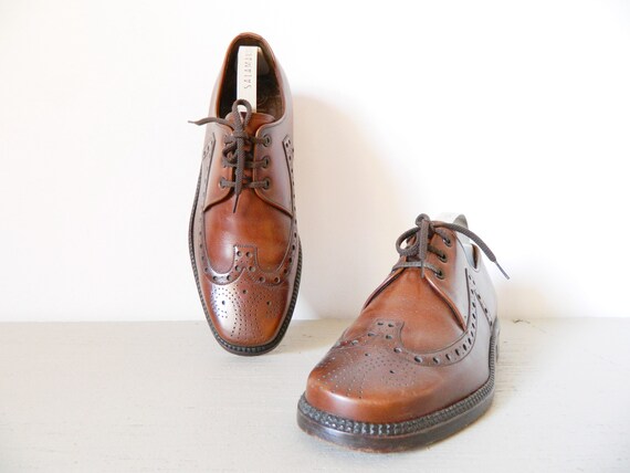 Salamander shoes leather / men's shoes brown leath
