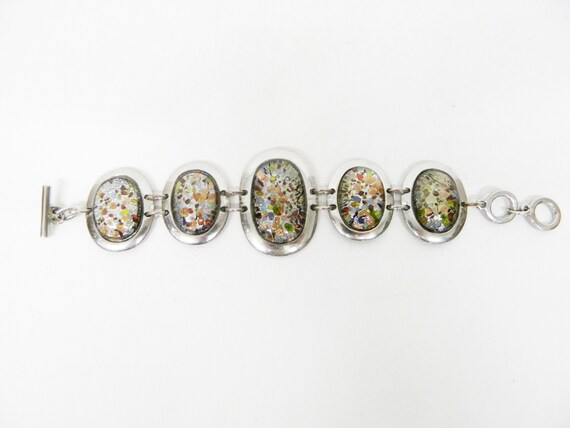 Vintage bracelet / 1990s bracelet stones colorful