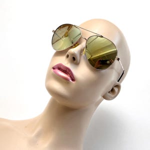90s aviator glasses mirrored lenses vintage sunglasses unisex mirrored glasses rave festival