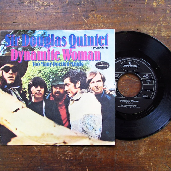 Vinyl 45 Sir Douglas Quintet Dynamite Woman 1969 / small record / vinyl single / Rock / Rock-Pop