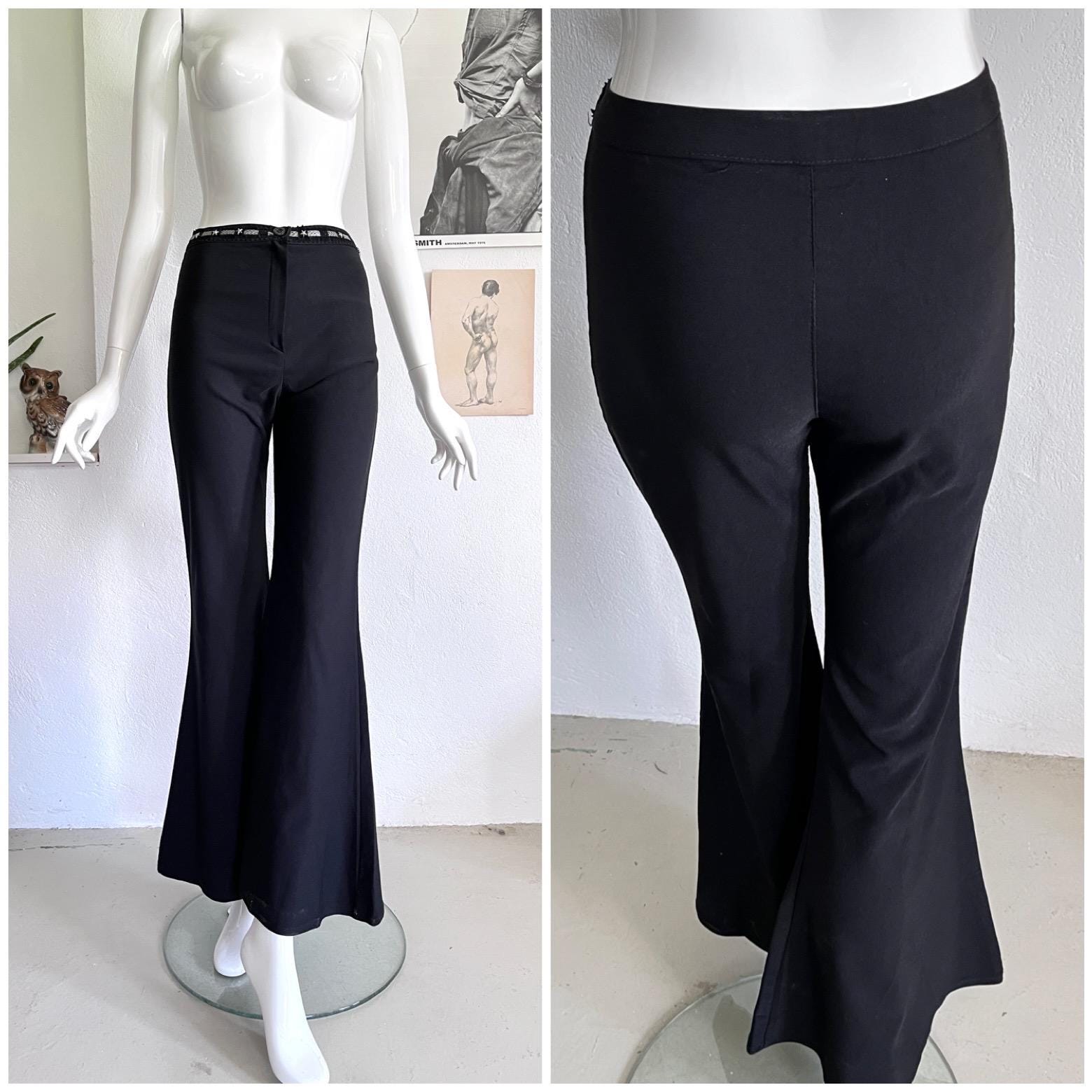 90s Pants Black Viscose / Vintage Flared Pants / Black Pants Women / Wide Flare / Women's Pants With Wide Legs / Hip Pants - Etsy 90s Pants Black Viscose / Vintage Flared Pants / Black Pants Women / Wide Flare / Women's Pants With Wide Legs / Hip Pants - Etsy