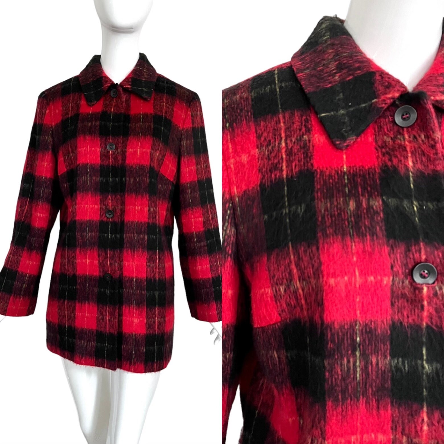 ジャケット・アウター 80s- check wool jacket italy 80s USA製 Woolrichウールリッチ チェックライナー ウール