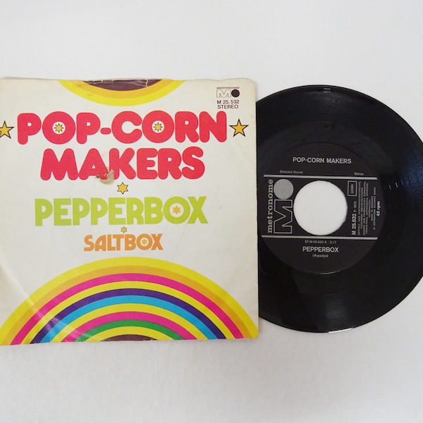 Vinyl 45 Pop Corn Pepperbox Saltbox 1973 / Schallpatte / Single Pop / Popmusik