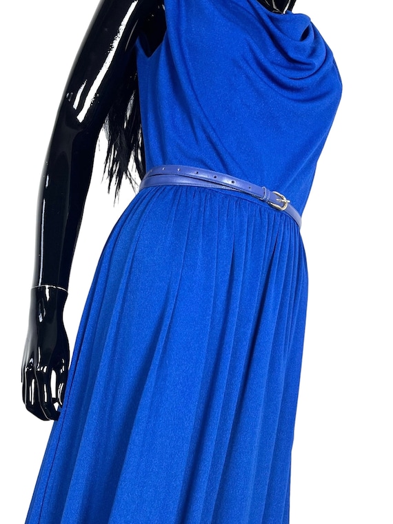 Blue long true vintage dress / evening dress / vi… - image 2