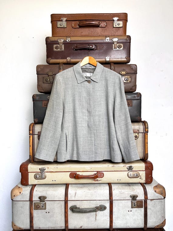 Vintage Max Mara Jacket / 90s Blazer, Virgin Wool/viscose 