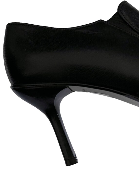 Vintage pumps Betty Barclay black leather pointed… - image 7