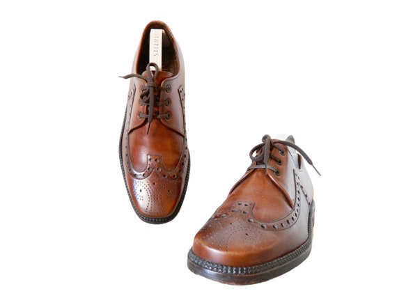 Salamander shoes leather / men's brown leather sh… - image 3